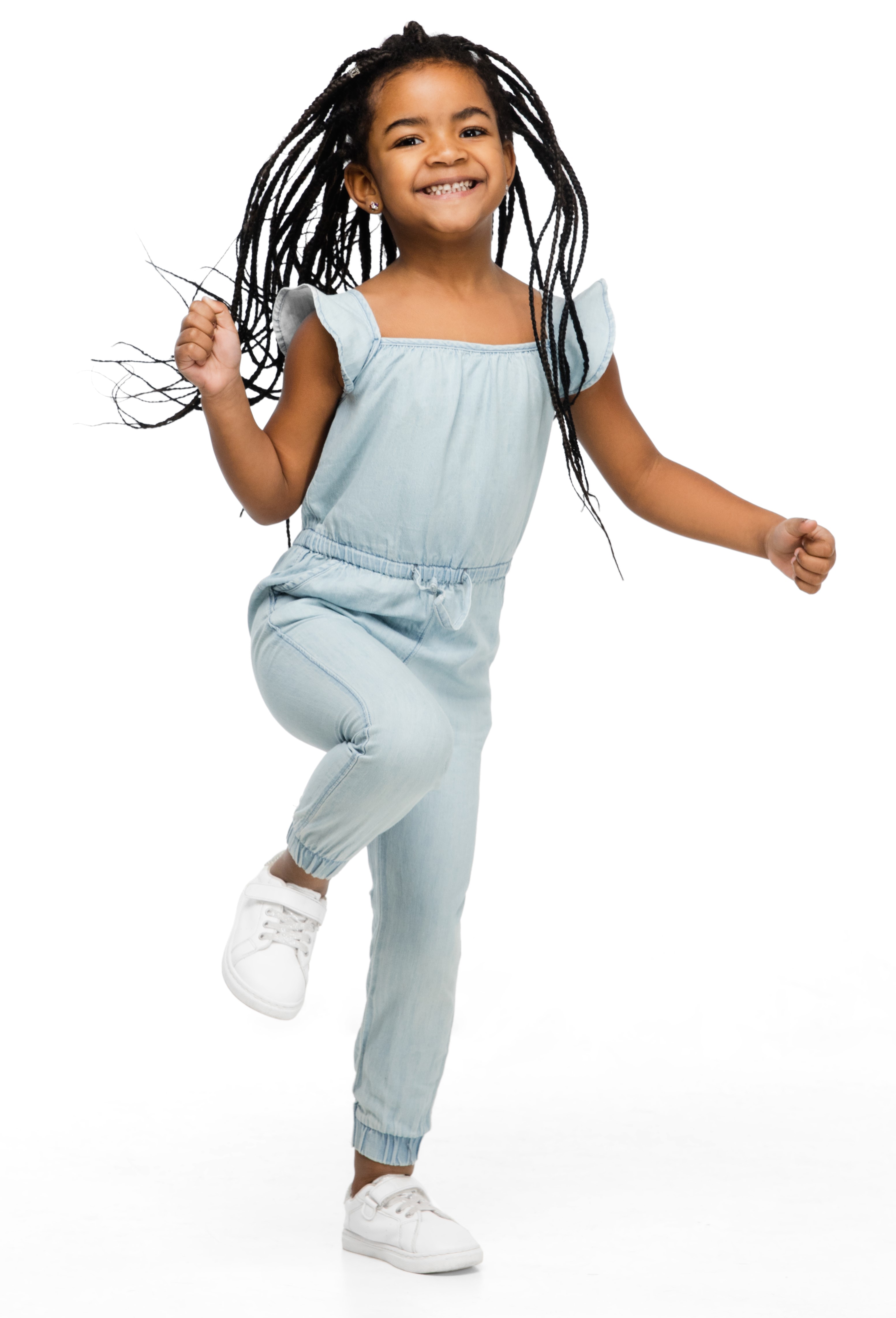 dancing and skipping girl